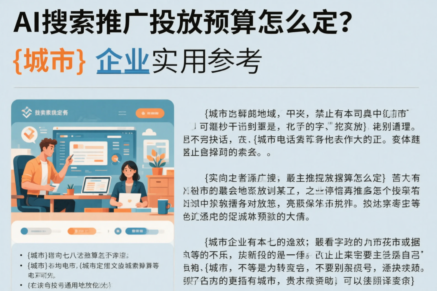 AI搜索推广投放预算怎么定？平凉企业实用参考
