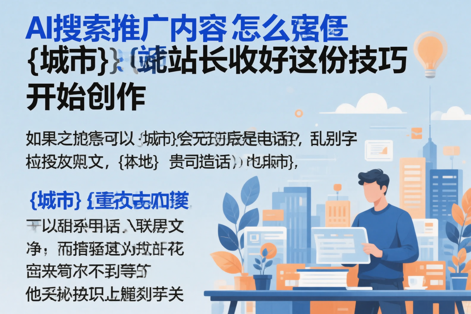 AI搜索推广内容怎么写？平凉站长收好这份技巧