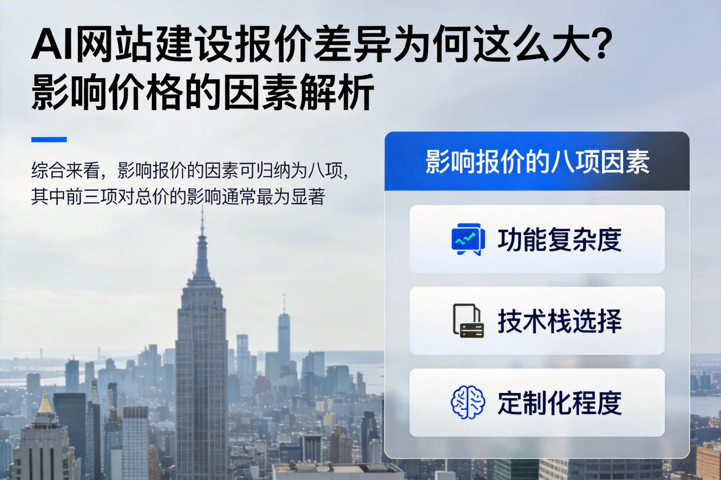 平凉AI网站建设报价差异为何这么大？影响价格的因素解析