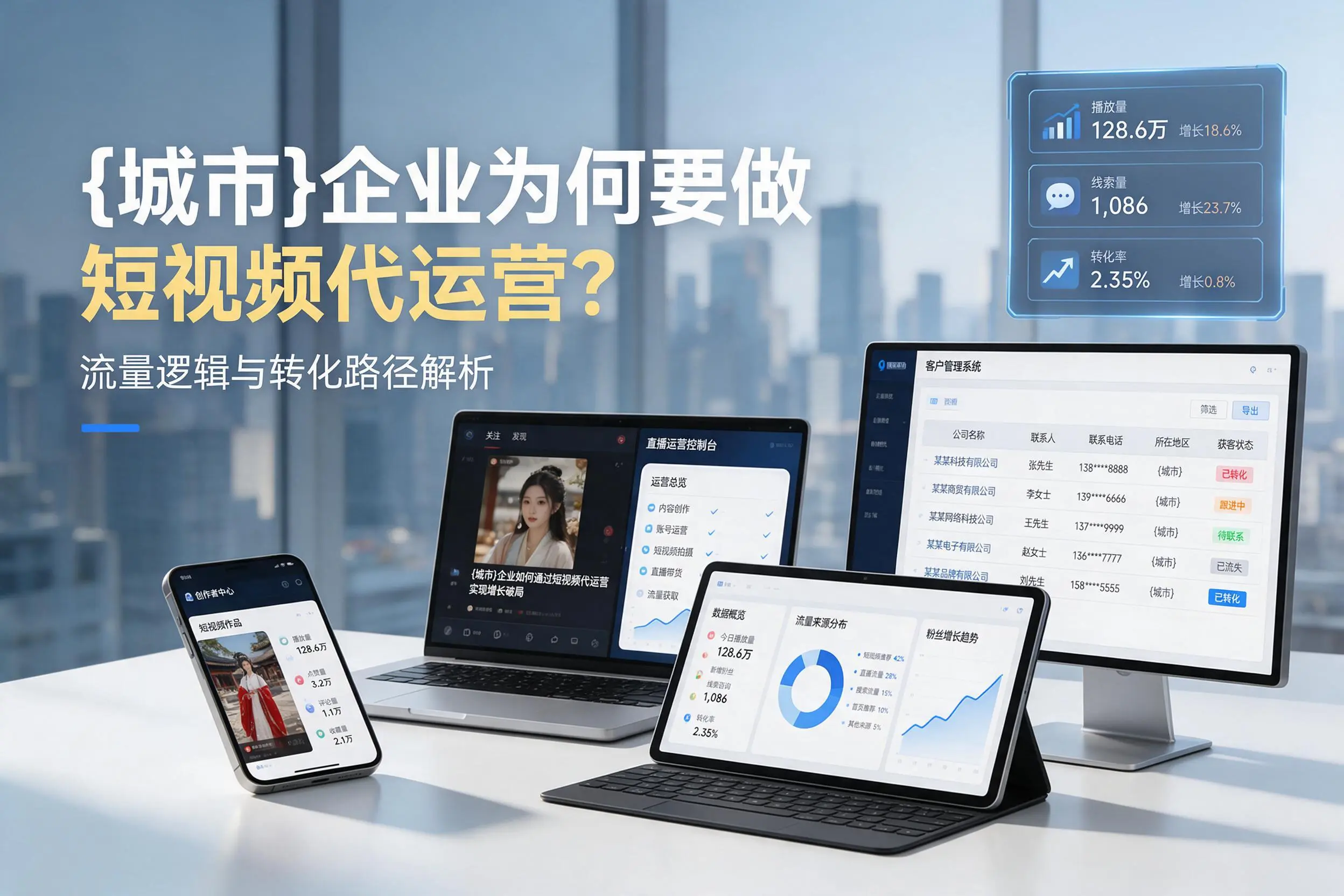 平凉企业为何要做短视频代运营？流量逻辑与转化路径解析
