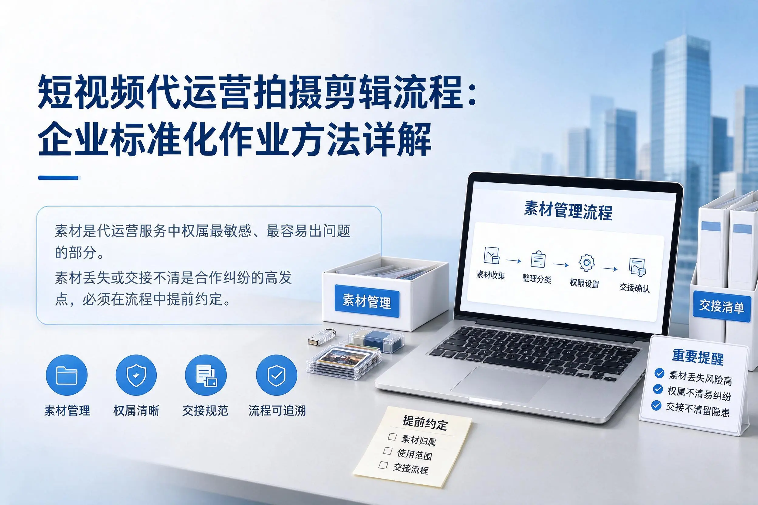 短视频代运营拍摄剪辑流程：平凉企业标准化作业方法详解
