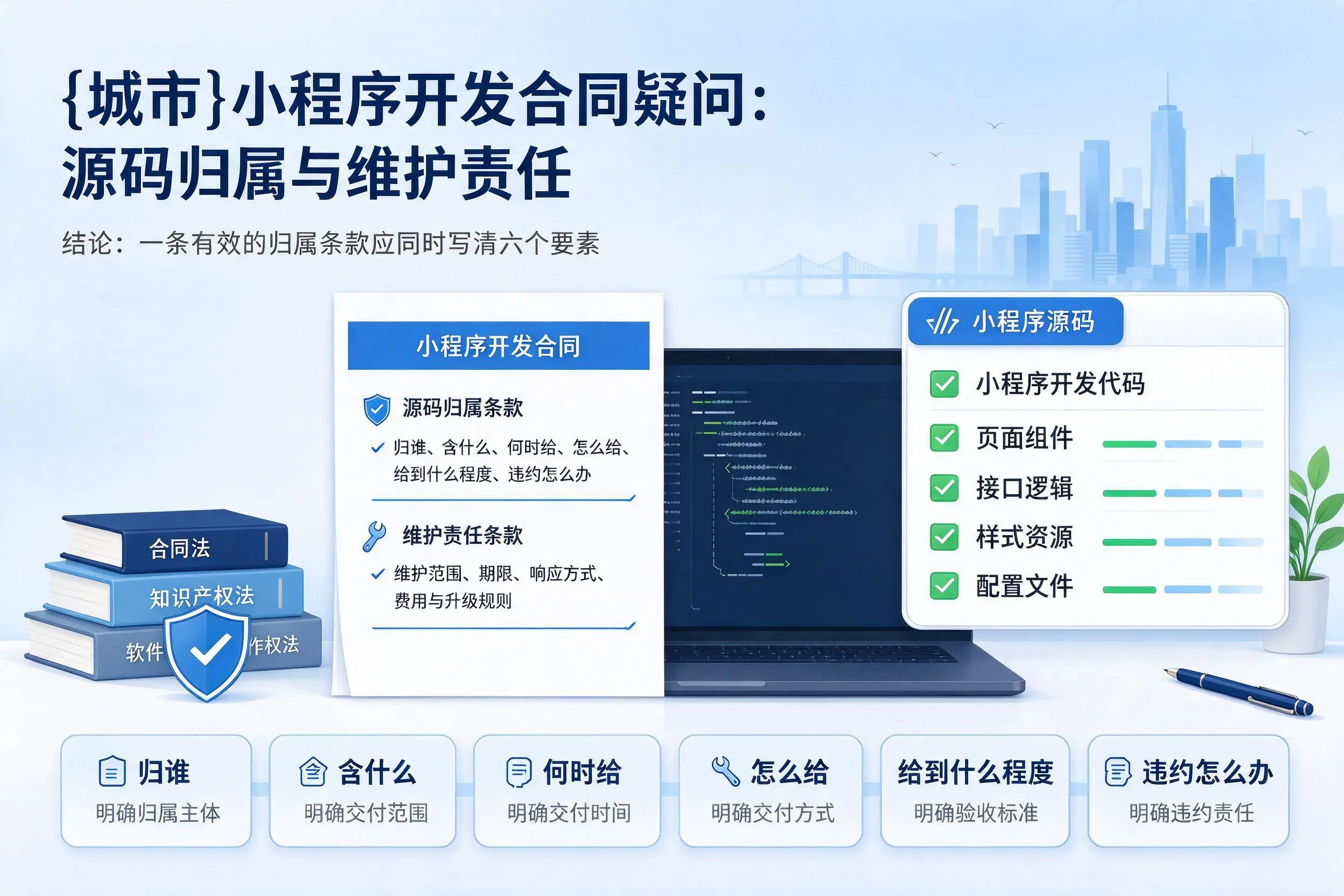 平凉小程序开发合同疑问：源码归属与维护责任