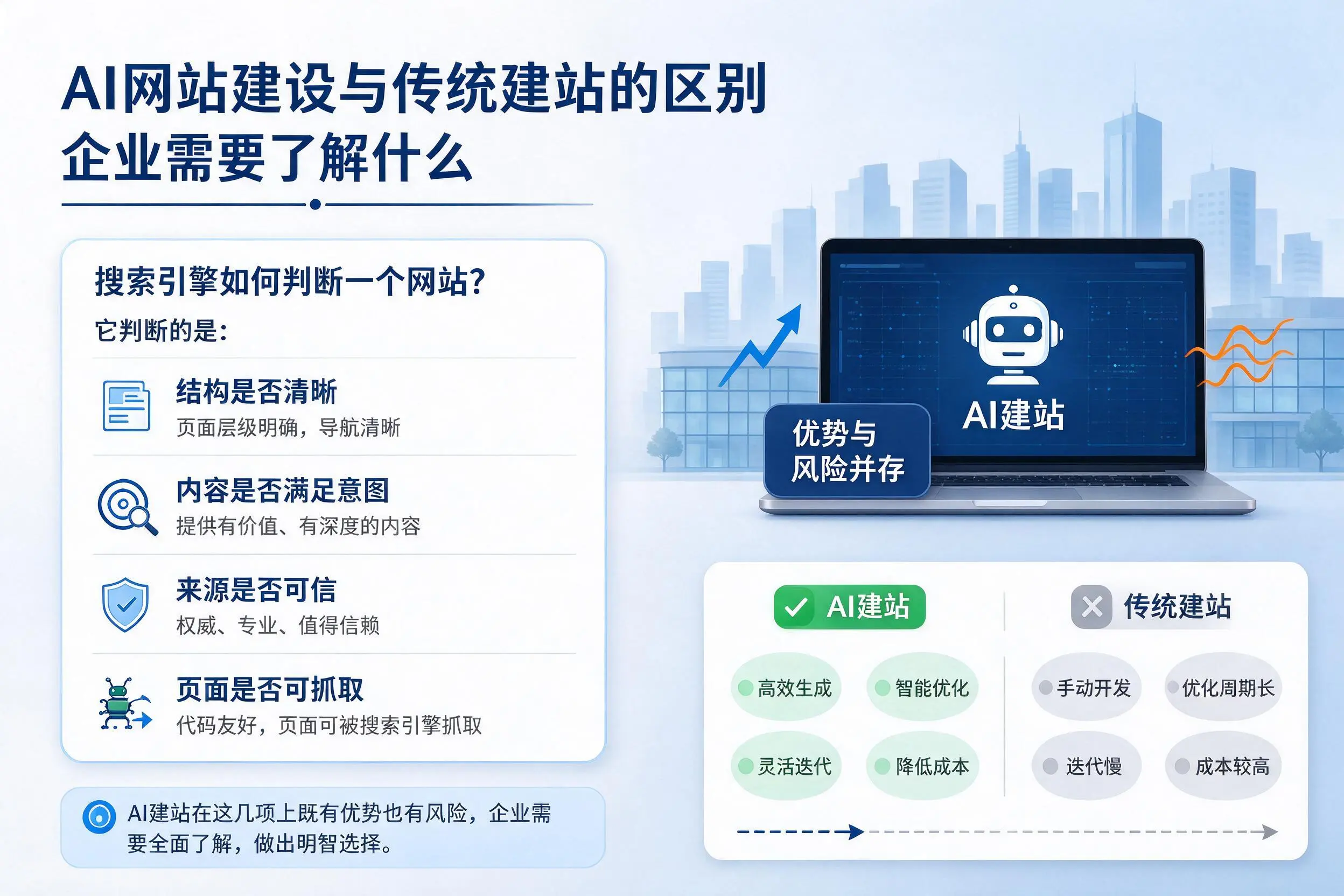 AI网站建设与传统建站的区别,平凉企业需要了解什么