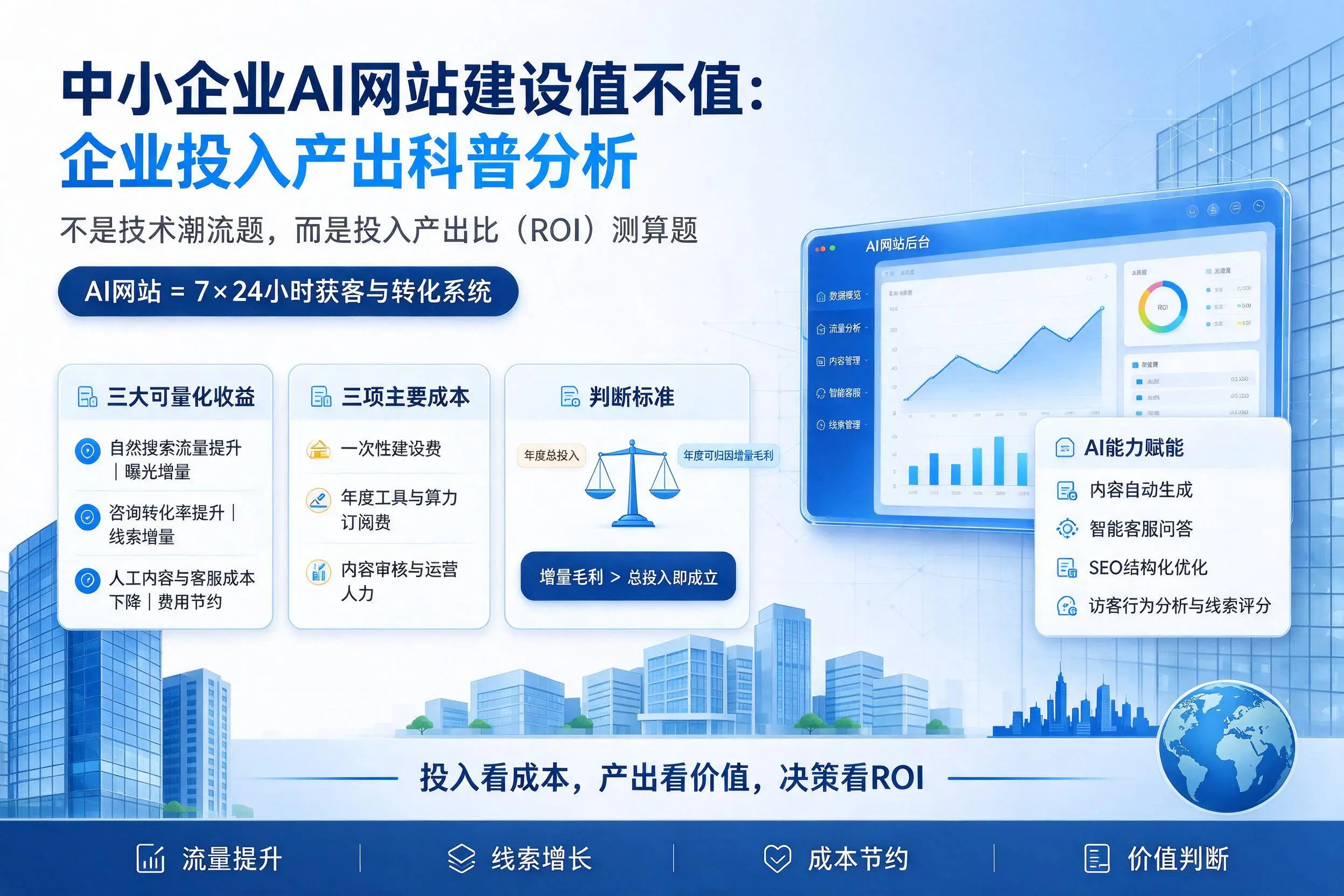 中小企业AI网站建设值不值:平凉企业投入产出科普分析