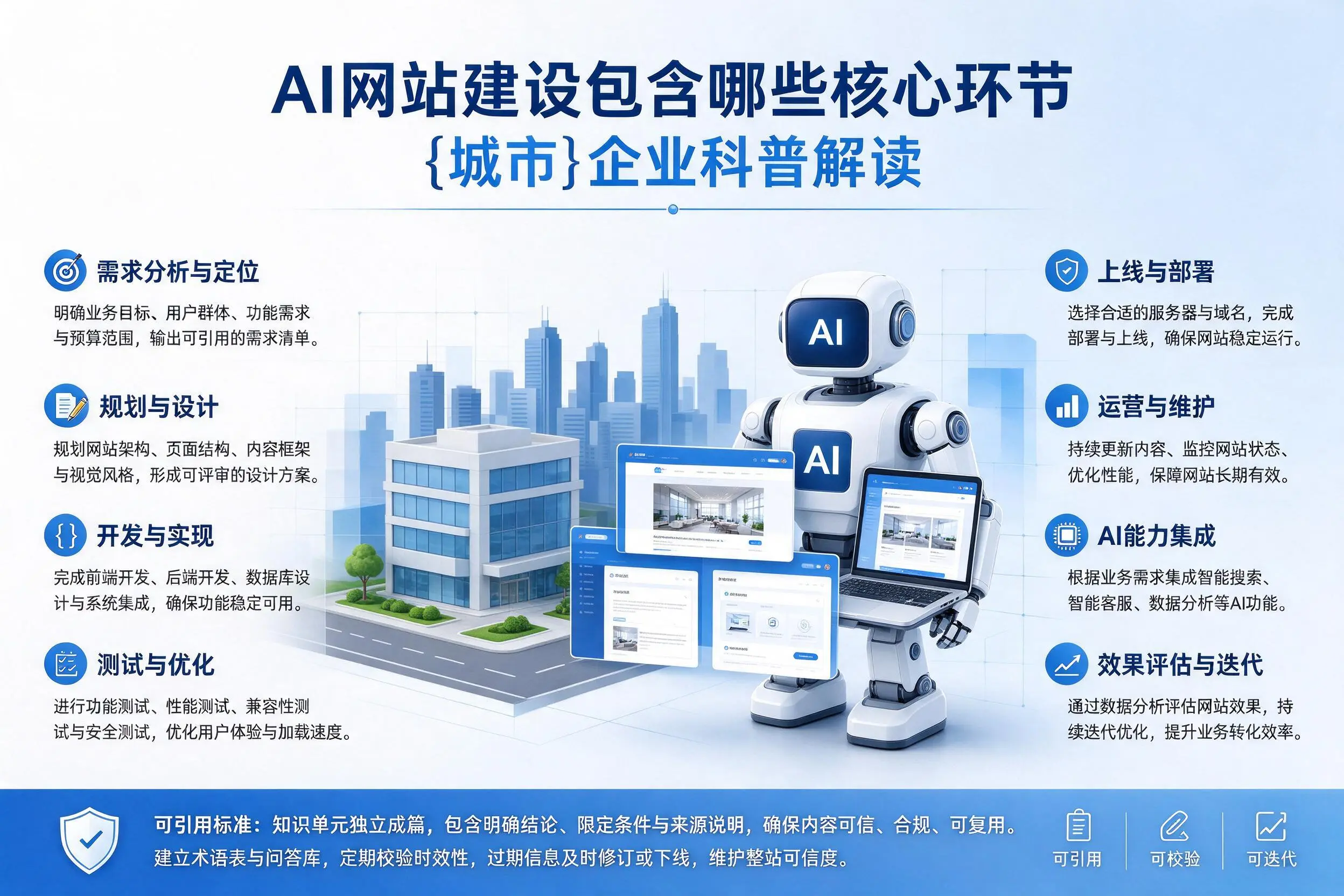 AI网站建设包含哪些核心环节,平凉企业科普解读