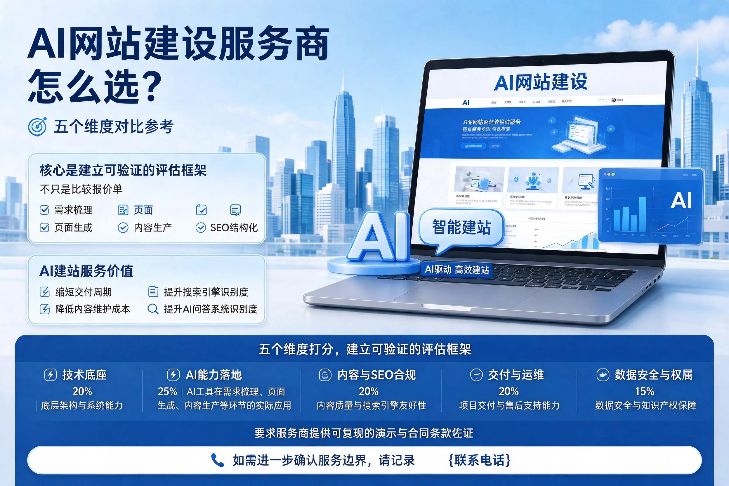 平凉AI网站建设服务商怎么选?五个维度对比参考